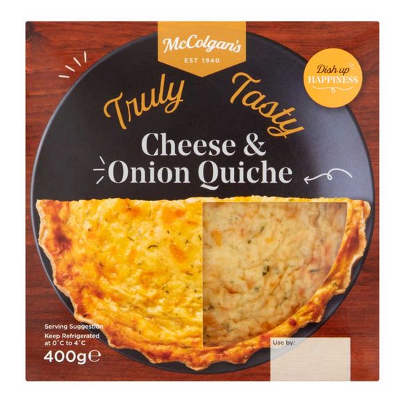 Cheese & Onion Quiche 400g Mccolgan's